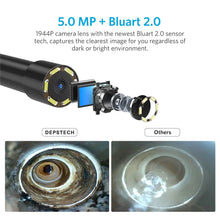 Load image into Gallery viewer, DEPSTECH Dual Lens 2MP 5MP Wireless Endoscope Camera Snake Inspection Zoomable Camera WiFi Borescope for Android &amp; iOS Tablet
