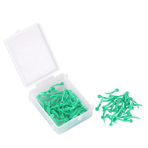 100pcs AZDENT Dental Disposable Tooth Gap Wedge with Hole All 4 Sizes Dental Wedges Medical Grade Plastic Dentistry Lab Tools