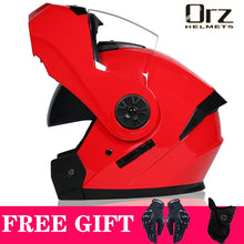 Load image into Gallery viewer, Latest DOT Approved Safety Modular Flip Motorcycle Helmet Voyage Racing Dual Lens Helmet Interior Visor Orz-161
