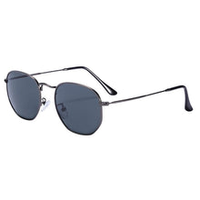 Load image into Gallery viewer, New  Luxury and Elegant Reflective Universla Sunglasses for Men and  Women Stainless Steel Frame Eyewear Mirror Hexagon Glasses With UV400 Protection
