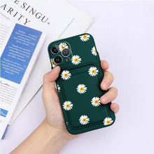 Load image into Gallery viewer, Charming Silicone Soft Anti-Scratch Cases For iPhone 13 Pro Max Case Silicone Wallet Card Holder Cover For iPhone 13 Mini 13ProMax 13Pro Flower Butterfly Beautiful Design Card Holder iPhone Case
