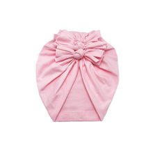 Load image into Gallery viewer, Luxury Modern Baby Headband Hat Bowknot Print Cotton Stretchy Turban Headband Infant Head Wrap Beanie Hat  For Babies and Kids
