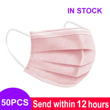 Load image into Gallery viewer, 3-Layer Disposable Mouth Mask – Anti-Dust Face Mask with Ear Loops
