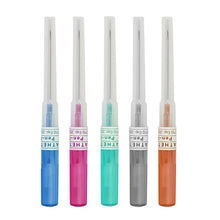 Load image into Gallery viewer, Disposable Body Piercing Needles 50Pcs 14G 16G 18G 20G 22G Ear Nose Sterile Surgical Steel Catheter Piercing Needles
