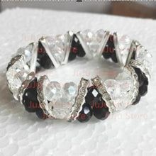 Load image into Gallery viewer, Fashion Handmade FACETED CRYSTAL GLASS ELASTIC Women&#39;s Beads Jewelry Bracelet gcb1040

