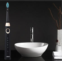 Load image into Gallery viewer, Sonic Electric Toothbrush For Adults And Kids Brush Heads Travel Case Included and Folding Cup 5 Modes USB Rechargeable Bulid in 2 Mins Timer 40000 VPM M10 Smart Ultrasonic Teethbrush Travel Case Oral Care Brush 8 Teeth Heads

