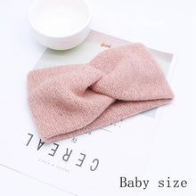 Load image into Gallery viewer, Handmade Baby Headband Women Girl Twisted Hair Band Kids Woolen Headwrap Toddler Turban Hair Accessories For Mother and Daughter
