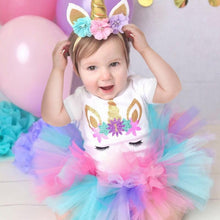 Load image into Gallery viewer, New 1st Birthday Tutu Baby Infant Christening Cake Dresses for Party Kids 1 Year Baby Girl For  Birthday Party
