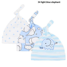 Load image into Gallery viewer, Printed Baby Hats &amp; Caps For Newborn Baby Accessories In Elegant Modern Design Set Of 3PCS For Baby Kids
