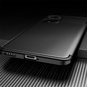 Honor50 Case Carbon Fiber Pattern Phone Cover For Honor 50 NTH-AN00 NTH-NX9 6.57'' Soft Silicone Shockproof Coque Honer Honar 50