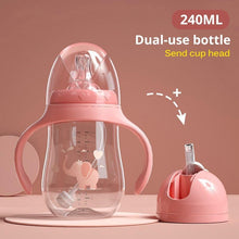 Load image into Gallery viewer, Baby Bottles Drinking Cup Feeding Bottle Wide-Caliber Drinking Milk Drinking Water Dual-use Bottle For baby and Kids
