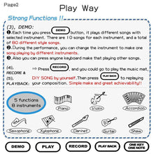 Load image into Gallery viewer, Electronic Musical Mat Carpets Keyboard Baby Piano Play Mat Toy Musical Instrument Music Toys Educational Toys Fro Kids
