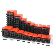Load image into Gallery viewer, Letter &amp; Number Stamp Punch Set - Hardened Steel for Metal, Wood, Leather (A-Z, 0-9)
