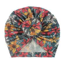 Load image into Gallery viewer, Luxury Modern Donut Baby Beanie Turban Hat Baby Cap Cotton Fruit Print Floral Toddler Baby Girl Cap Design
