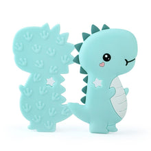 Load image into Gallery viewer, Dinosaur Baby Teether  Animal Silicone Beads Chew Charms Food Grade Silicone Teether Bead Toy Gift For Baby and Kids
