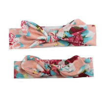 Load image into Gallery viewer, Mother &amp; Baby Headband for Girl Bow Hairband Floral Elastic Hair Bands Parent-Child Turban Hair Accessories Bow For Mother and daughter

