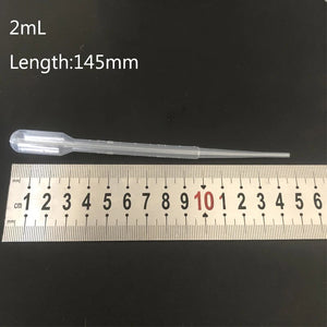 500pcs lab 0.2ml 0.5ml 1ml 2ml 3ml 5ml plastic pasteur pipette transfering dropper for school experiment