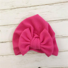 Load image into Gallery viewer, Elegant Winter Autumn Baby Girls Hat Big Bow Cotton Wool Knitted Thick Warm Baby Hat For Girls
