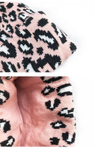 Load image into Gallery viewer, Matching Family Outfits Leopard Children Hats Mother Kids Hats Winter Kids Caps For Mother &amp; Daughter in Elegan Leopard Design
