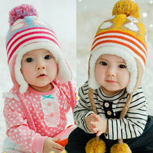 Load image into Gallery viewer, Modern New Baby Boys and Girls Winter Warm Knitted Crochet Ear flap Beanie Wool Cute Penguin Cap For Kids
