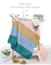 Load image into Gallery viewer, Baby Blankets Knitted Swaddle Wrap Envelopes for Stroller Bedding Blankets for Infants Soft Warm Sleep Covers Blanket for Kids
