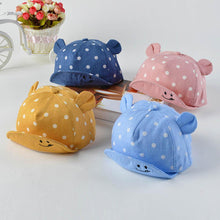 Load image into Gallery viewer, Modern Children Cute Sun Hat Polka Dot Baby Hat Girl Boy Sun Hat With Ears Baseball Cap For Boys Kids
