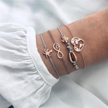 Load image into Gallery viewer, Modern Fashion New Luxury Different Style Elegant Elephant Tree Of Life Tassel Chain Bracelet Sets For Women Jewelry Trend Sets For Her
