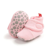 Load image into Gallery viewer, Winter Toddler Newborn Baby Crawling Shoes Boy Girl Slippers Prewalker Anti-slip Warm Infant Shoes
