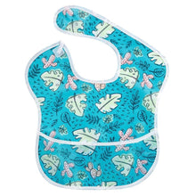 Load image into Gallery viewer, Waterproof Baby Bibs Polyester TPU Feeding Bibs Washable Baby Bibs with Food Catcher For Kids
