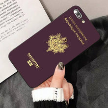 Load image into Gallery viewer, Fashion Passport Phone Case For Iphone 13 8 7 6 6s Plus X 5s Se 2020 Xr 11 12 Pro Xs Max Soft Cover Silicone Bumper Case
