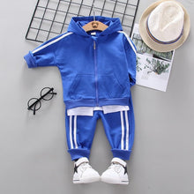 Load image into Gallery viewer, Baby Boys Costume Letter Tracksuit Tops Pants 2PCS Children Boy spring Outfits In Modern Sport Deisgn Made for Kids
