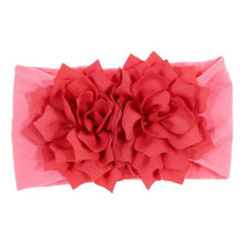 Load image into Gallery viewer, Cute 1PCS Baby Girls Lotus Flower Nylon Headband Knot Elastic Newborn Toddler Headwraps Kids Hair Accessories Gifts
