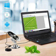 Load image into Gallery viewer, Adjustable 1600X 2MP 8 LED Digital Microscope Handheld Portable Digital USB Magnifier Electronic HD Magnification Endoscope
