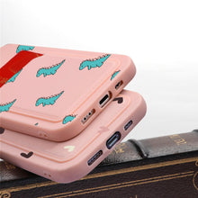 Load image into Gallery viewer, Charming Silicone Soft Anti-Scratch Cases For iPhone 13 Pro Max Case Silicone Wallet Card Holder Cover For iPhone 13 Mini 13ProMax 13Pro Flower Butterfly Beautiful Design Card Holder iPhone Case

