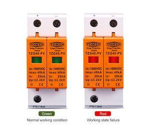 TOMZN SPD DC 1000V 800V 600V 500V 20KA~40KA House Surge Protector Protective Low-voltage Arrester Device
