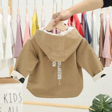 Load image into Gallery viewer, Modern Elegant Cute Dot Print Comfort Slim Cotton  Button Hooded Warm Coat  for Newborn Baby Girls With Two Face
