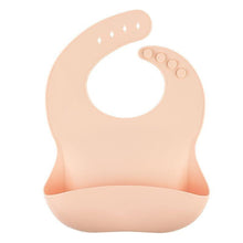Load image into Gallery viewer, Solid Silicone Bibs Baby Feeding Saliva Towel Waterproof Soft Cloths Bandana Lightweight Infant Bibs
