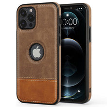 Load image into Gallery viewer, Ultra Thin Slim Leather Phone Case For iPhone 13 Pro Max 12 Pro Max 14 Shockproof Bumper Soft Business Back Cover Back Cover Case Shockproof Camera and Screen Protection PU Leather Case for iPhone
