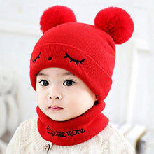 Load image into Gallery viewer, Winter Children Hat Bonnet Enfant Knitted Cute Baby Cap For Girls Boys 0-24 Months For Kids In Modern Bear Design
