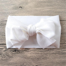 Load image into Gallery viewer, Newborn Large Bow Headwrap for Baby Girl Fabric Messy Bow Headband Turban Bowknot Tie
