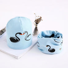 Load image into Gallery viewer, Star Print Cotton Hat And Scarf  Baby Beanie Kids Caps Children's Accessories For Boys and Girls
