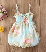 Load image into Gallery viewer, Luxury Modern Colorful Floral Design Toddler Baby Girl Summer Floral Print Sleeveless Dress FOr Baby Girls
