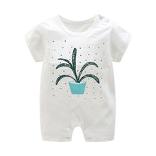 Load image into Gallery viewer, Summer Short Sleeved Girls Dress Baby Romper Cotton Newborn Body Suit Baby Pajama Boys Rompers
