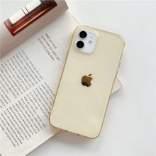 Load image into Gallery viewer, Shockproof Bumper Cover Anti-Scratch Protective Slim Thin Phone Case for iPhone Candy Color Transparent Silicone Phone Case For iPhone 14 12 13 Mini 14 Pro Max Clear Soft Cover
