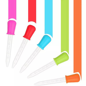 6/10 Pcs Baby Dropper Medicine Feeder Child Medicine Device Silicone Pipette Liquid Food Dropper Infant Utensils Color Random