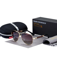 Load image into Gallery viewer, High Quality TR90 Luxury Modern Men Polarized Sunglasses In Aviation Pilot Famous Style with  UV400 Protection and Miror Glasses
