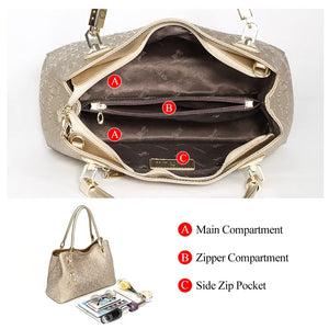 FOXER Women Crossbody Shoulder Bag Female Split Leather Handbag Fashion Lady Tote High Capacity Top Handle All-match Office Bags