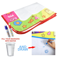 Load image into Gallery viewer, 1-6 Years Children Kids Baby Drawing  Educational Water Mat Drawing Painting Toddler Board/ Charpet With Magic Water Pen Gift 45.5 X 29cm (White)
