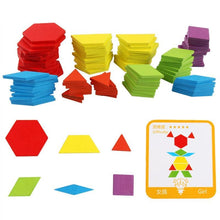 Load image into Gallery viewer, 155pcs Wooden Puzzle Board Set Colorful Baby  Educational Toys for Children Learning Developing Toy For Kids Puzzle
