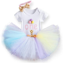 Load image into Gallery viewer, Unicorn Party Dresses For 1 Year Baby Girl Birthday Outfits FOr 1st Birthday Party
